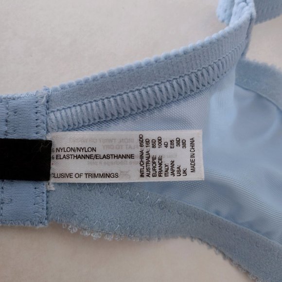 Adore Me Blue Lined Underwire Contour Full Coverage Bra 38D NWOT - Picture 11 of 11